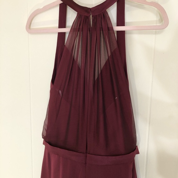 NWT Cranberry Halter Bridesmaids Dress - Picture 3 of 8